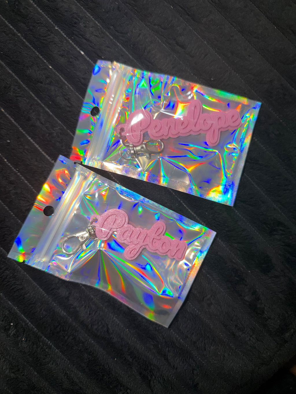 Custom name keychains