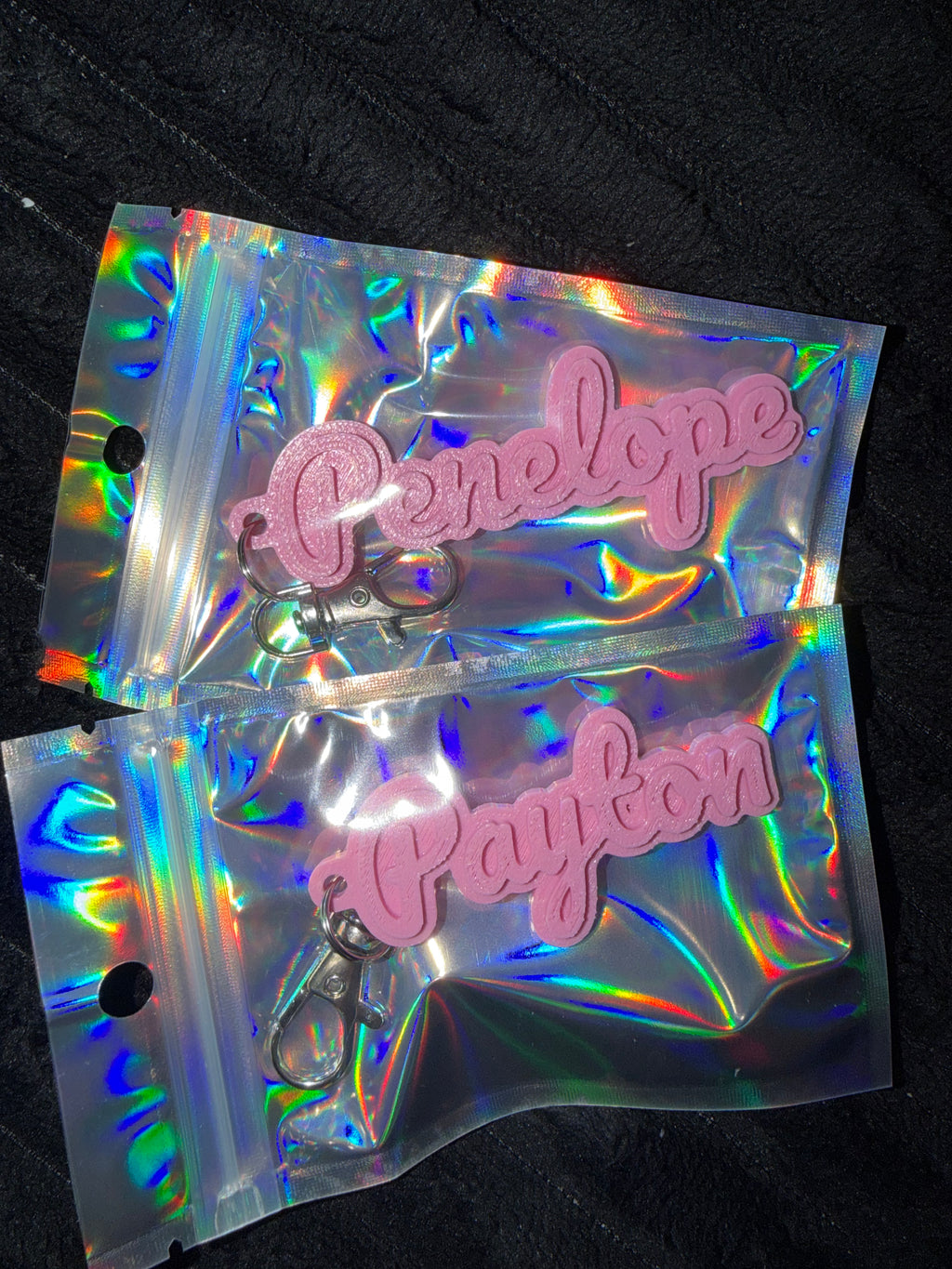Custom name keychains